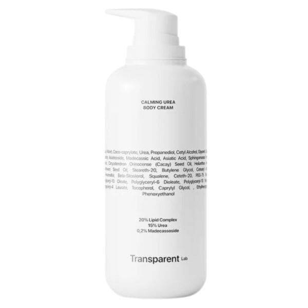 Transparent Lab Calming Urea Body Cream  Crema Corp 400 ml