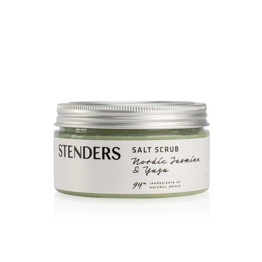 Stenders Salt Scrub With AHA Nordic Jasmine & Yuzu  Exfoliant Corp 330 g