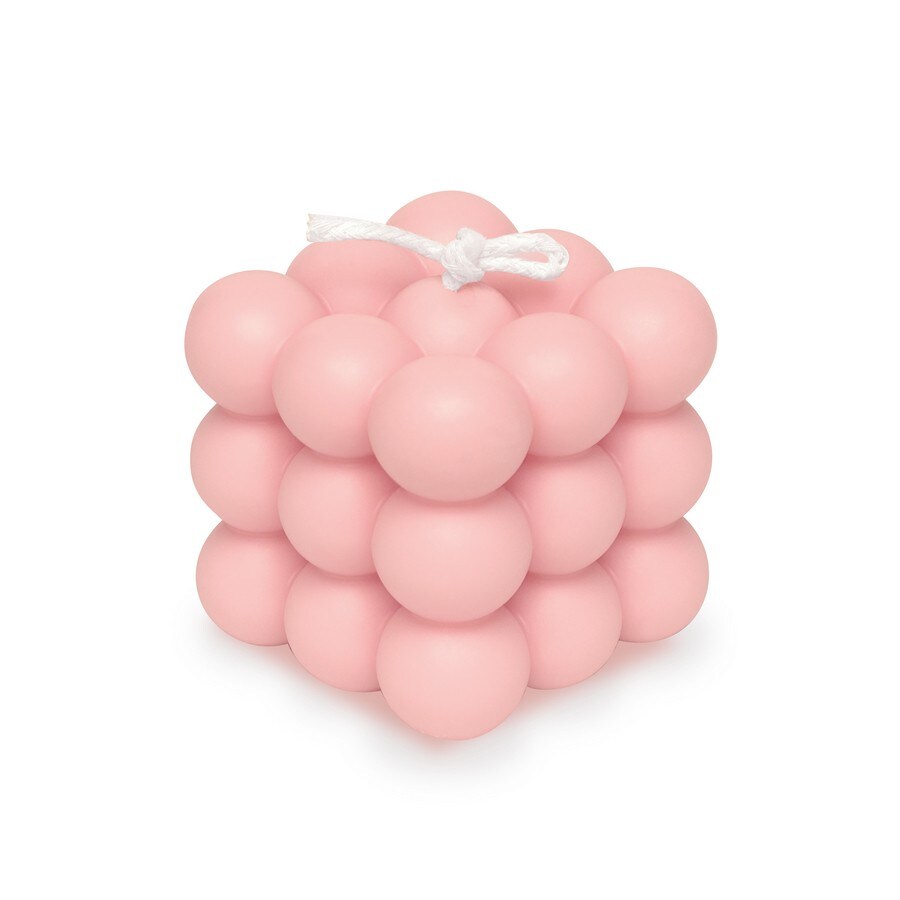 Meloni Lumanare Decorativa Cub Roz Lumanari 1 Bucată