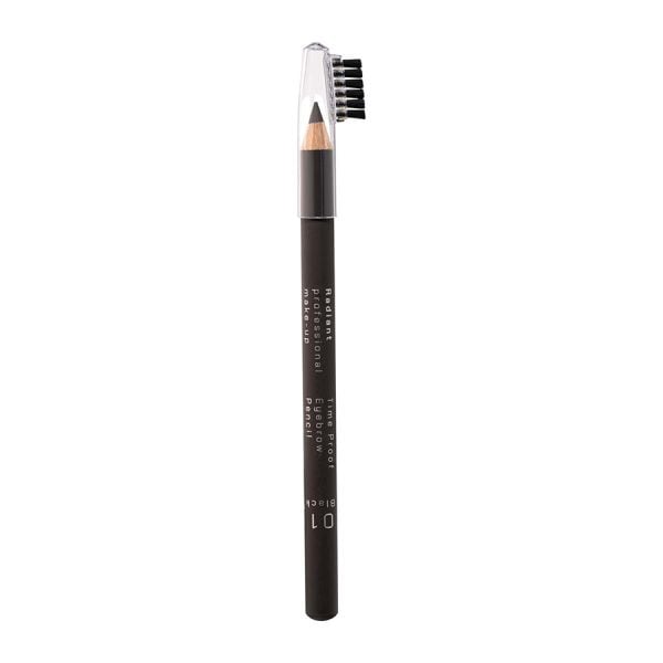 Radiant  Professional Time Proof Eye Brow Pencil Black Creion Sprancene 1.14 g