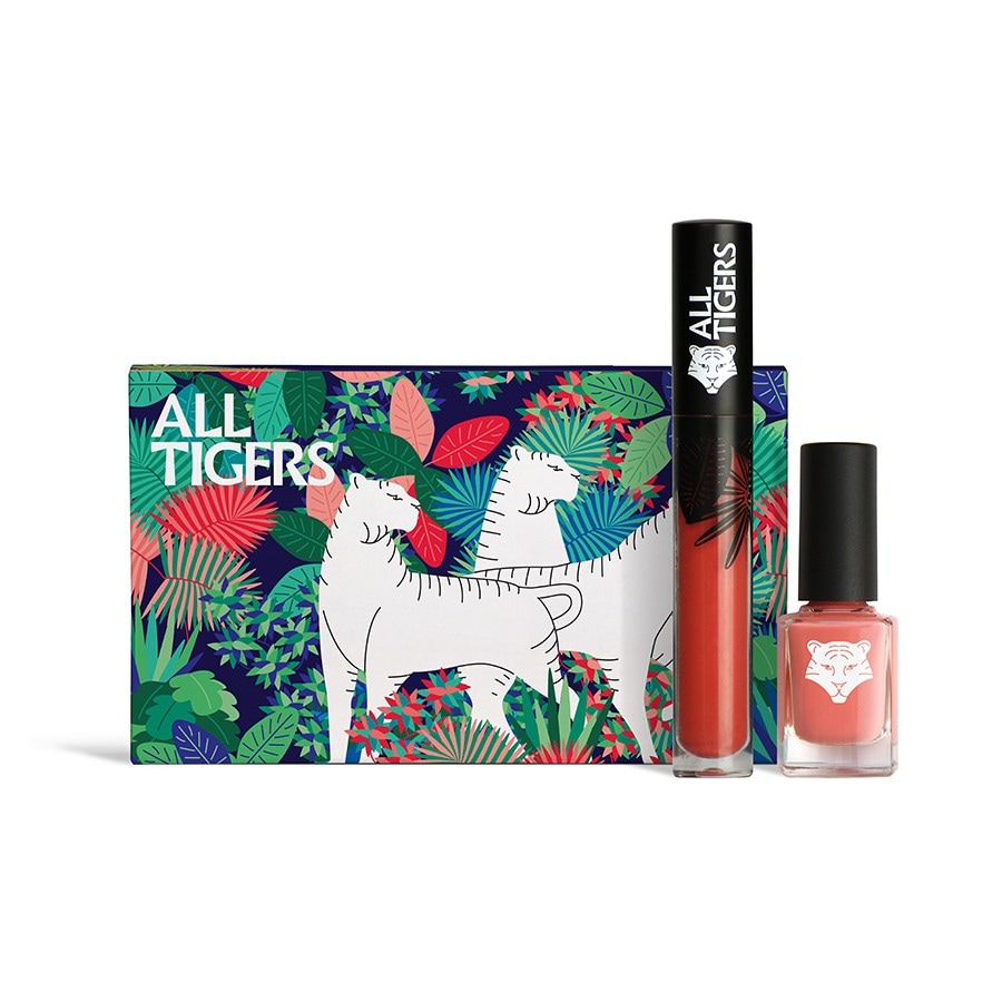 All Tigers Natural & Vegan Lips And Nails Gift Set  Set Machiaj 1 Bucată