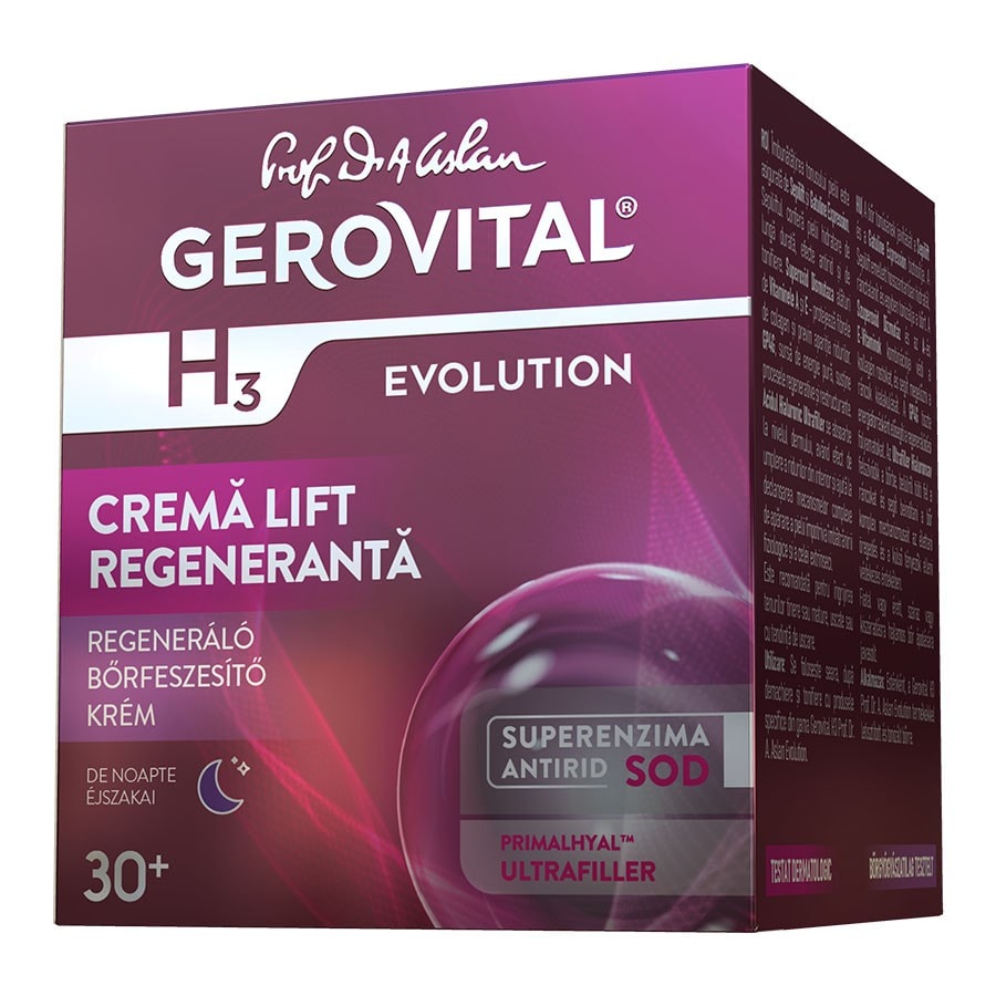 Gerovital H3 Evolution Regenerating Lift Night Cream  Crema Fata 50 ml