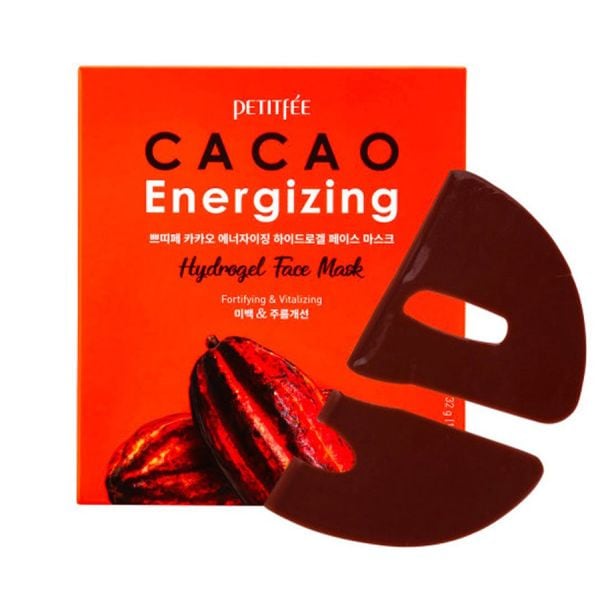 Petitfee Cacao Energizing Hydrogel Face Mask  Masca 1 Bucată