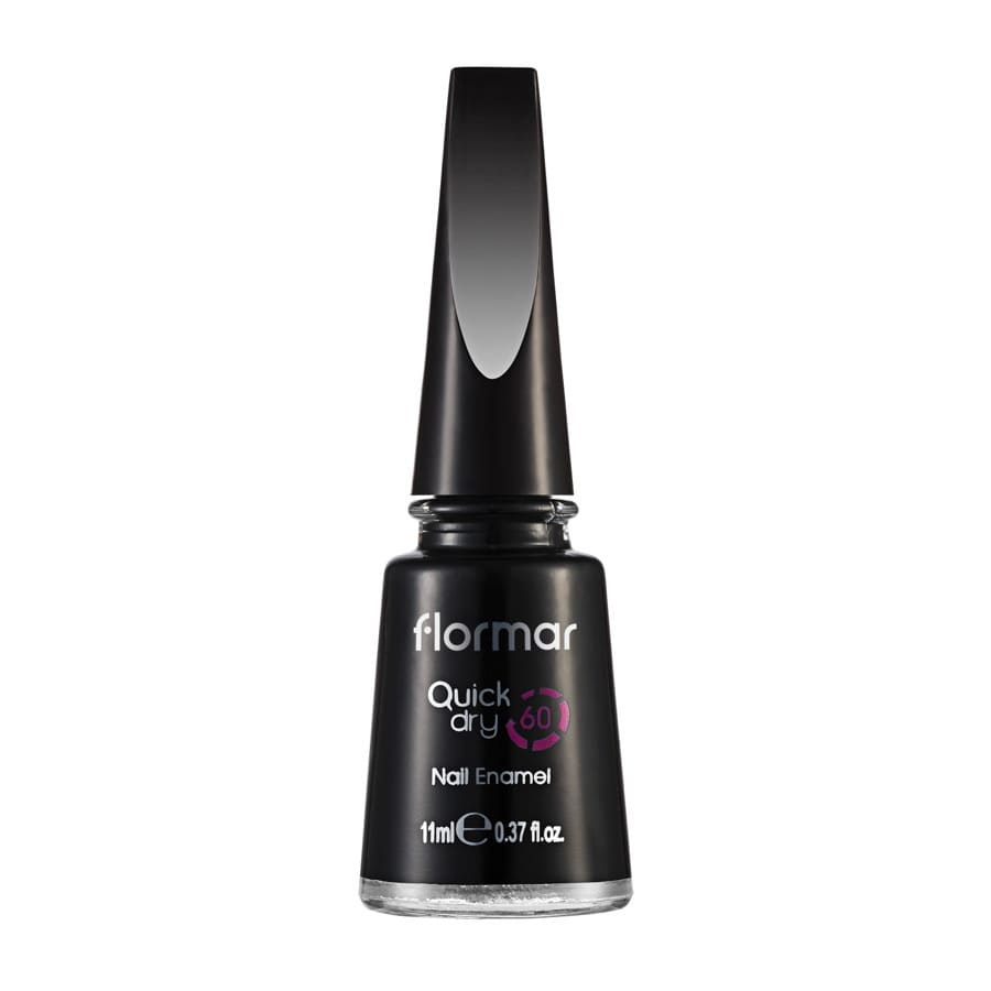 Flormar Quick Dry Nail Enamel Black Minimalism Lac Unghii 11 ml