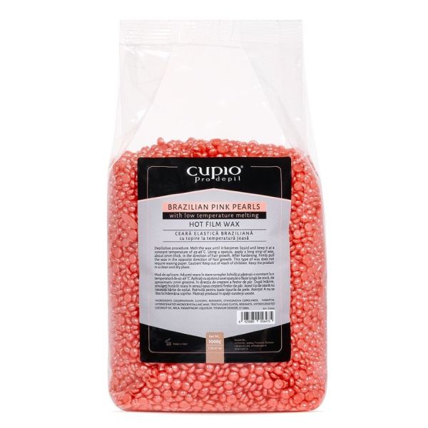 Cupio Brazilian Pink Pearls Hot Film Wax  Ceara Depilatoare 1000 g