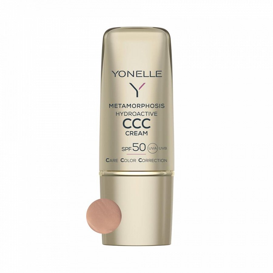 Yonelle Metamorphosis Hydroactive Ccc Cream Spf 50 Gold Tan Cc Cream 30 ml