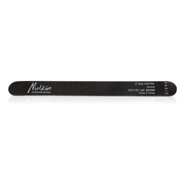 Melkior Professional Nail File Wood 180/180  Pila Unghii 1 Bucată