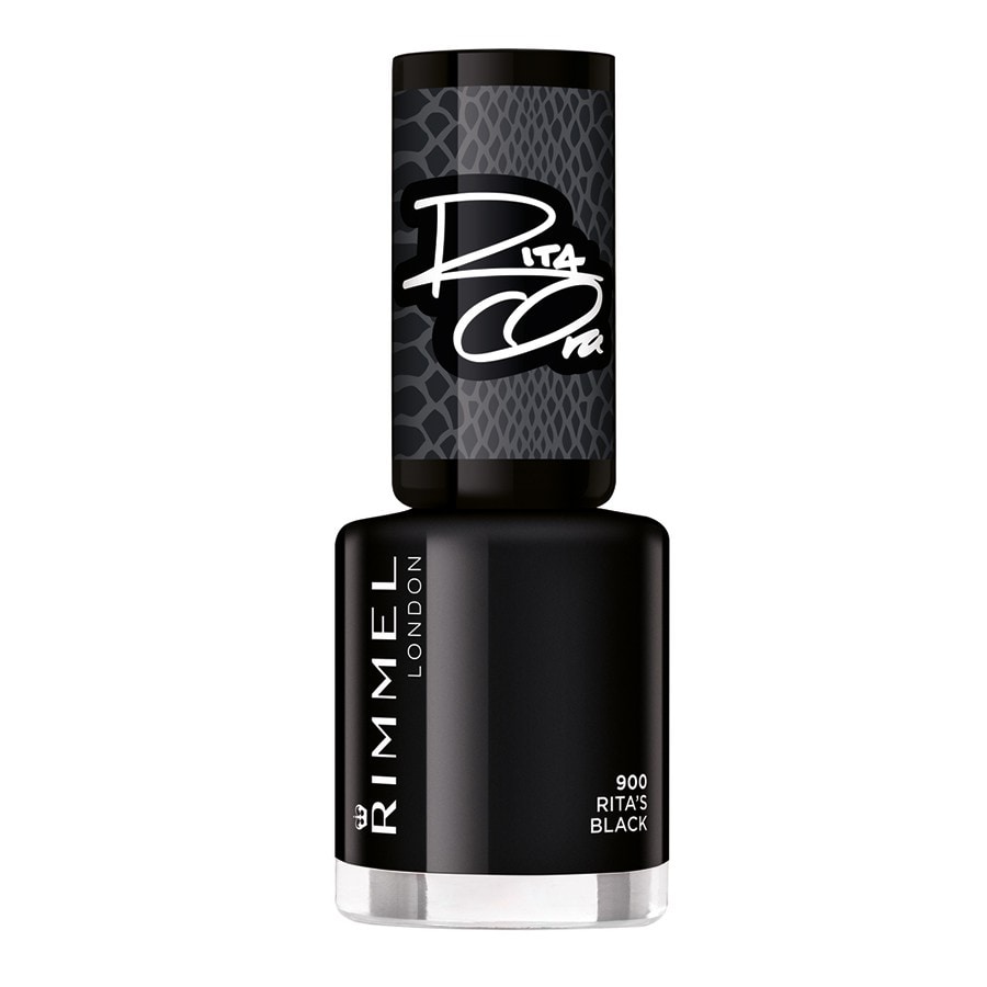 Rimmel London 60 Seconds Super Shine Nail Rita's Black Lac Unghii 8 ml