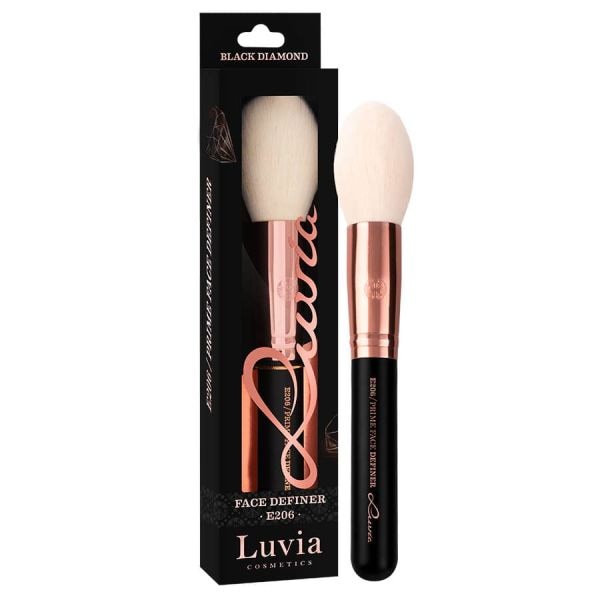Luvia Cosmetics Prime Face Definer Black E206  Set Pensule 1 Bucată