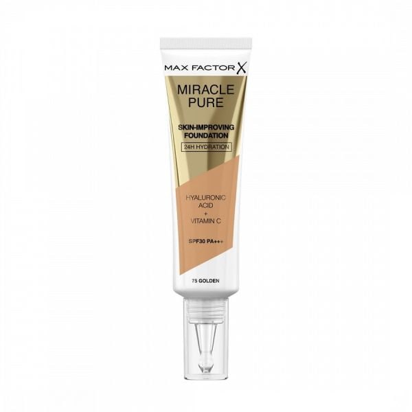Max Factor Miracle Pure Foundation Hyaluronic Acid + Vitamina C SPF30 Golden Fond Ten 30 ml