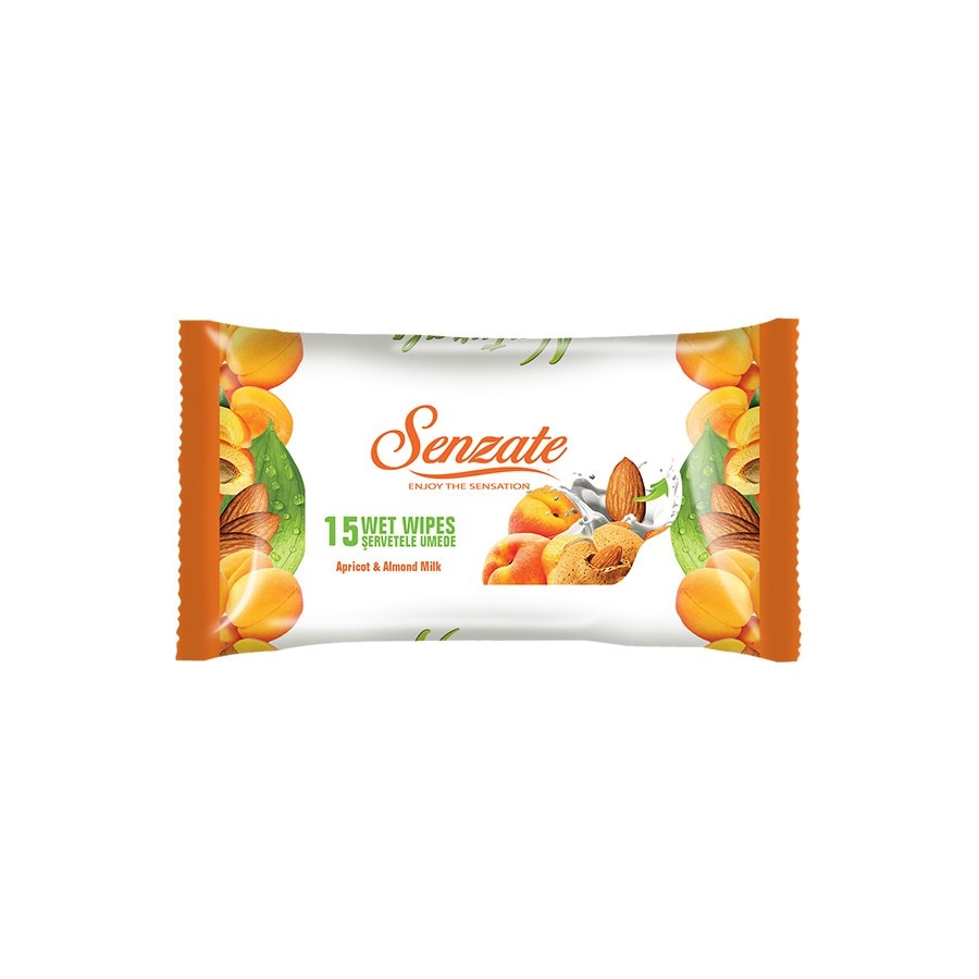 Senzate Servetele Umede Apricot & Almond Milk  Servetele Umede 1 Bucată
