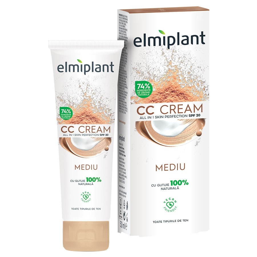 Elmiplant Cream CC Skin Moisture All In Skin Perfection SPF 20 Mediu Cc Cream 50 ml