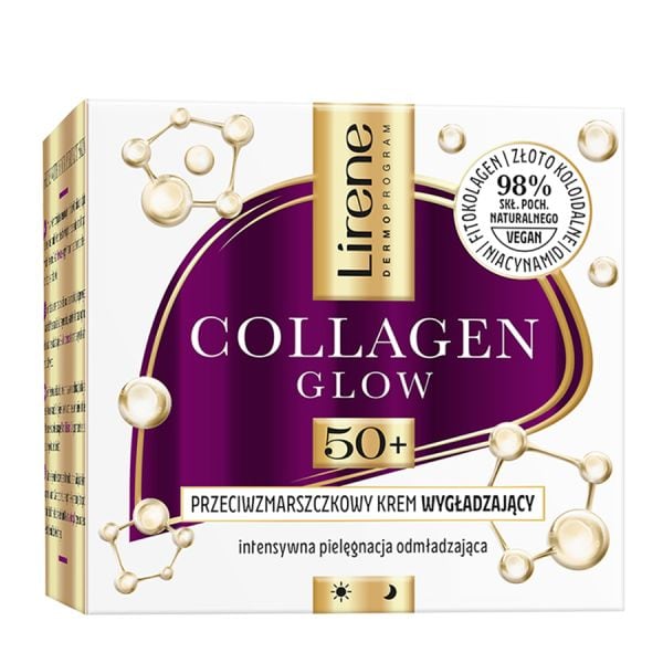 Lirene Anti-Wrinkle Smoothing Cream 50+, Collagen And Retinol  Crema Fata 50 ml