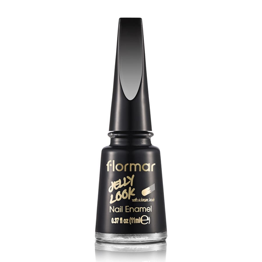 Flormar Lac De Unghii Jelly Look Patent Black Leather Lac Unghii 11 ml
