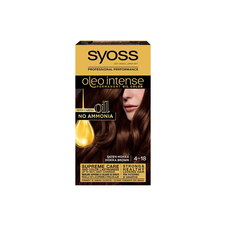Syoss Vopsea De Par Permanenta Oleo Intense Saten Mokka Vopsea 115 ml