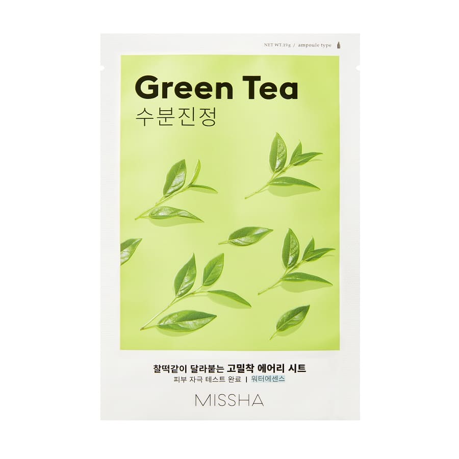 Missha Airy Fit Sheet Mask Green Tea  Masca Fata 19 g