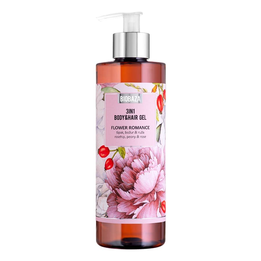 Biobaza Flower Romance Body&Hair  Gel Dus 400 g