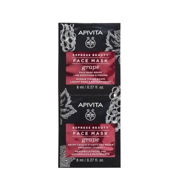 Apivita Line Smoothing And Firming Face Mask With Grapes  Masca Fata 16 ml