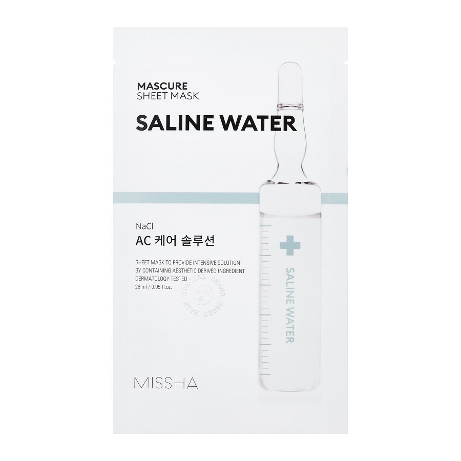 Missha Mascure Ac Care Solution Sheet Mask Saline Water  Masca Fata 27 ml