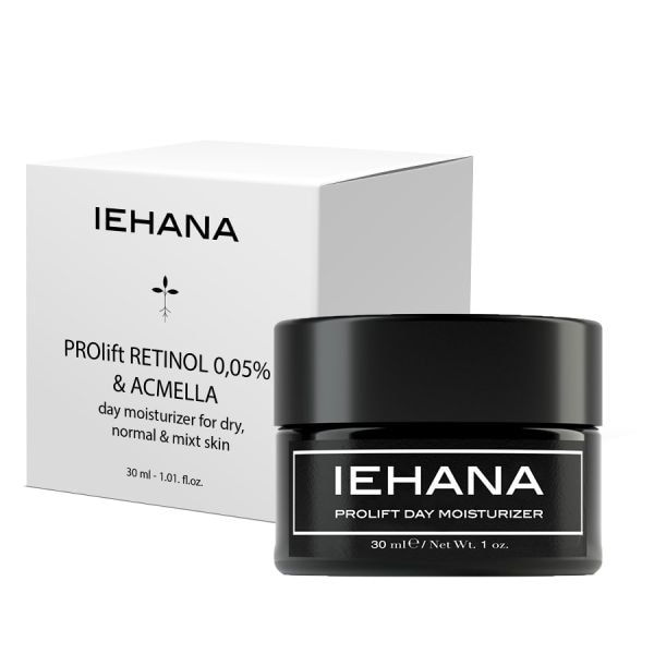 Iehana Prolift Retinol 0,05%, Bakuchiol 0,05% & Acmella Day Cream  Crema Fata 30 ml