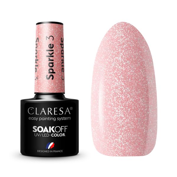 Claresa SoakOff UV/LED Color Sparkle  Lac Unghii 5 g