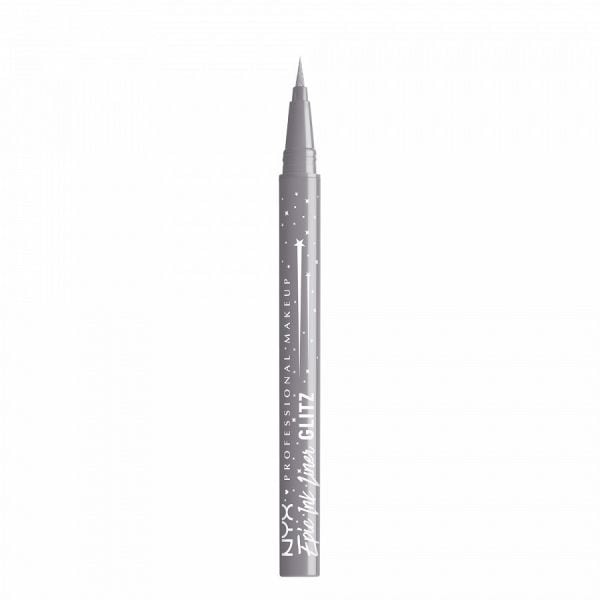 NYX Professional Makeup Epic Ink Waterproof Liquid Eyeliner Glitz Flashy Flare - Shimmer Light Grey Tus Ochi 1 ml