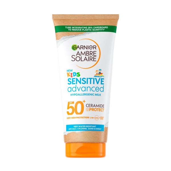 Garnier Ambre Solaire Sensitive Advanced SPF 50+ For Kids  Lapte Corp 175 ml