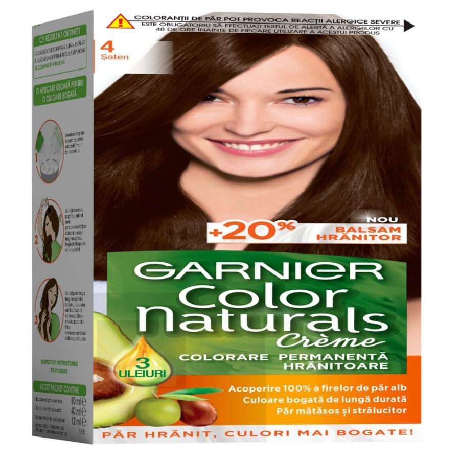 Garnier Color Naturals Vopsea De Par Permanenta Saten Vopsea Par 1 Bucată