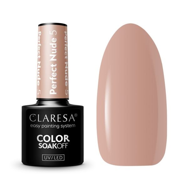 Claresa SoakOff UV/LED Color Perfect Nude  Lac Unghii 5 g