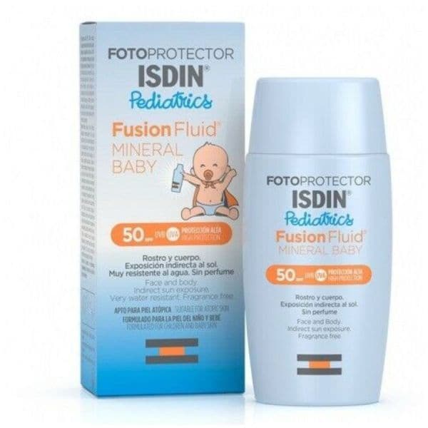 Isdin Fotoprotector  Pediatrics Fusion Fluid Mineral Baby SPF 50  Protectie Solara 50 ml