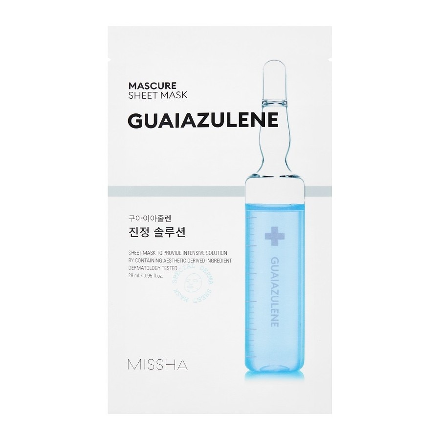 Missha Mascure Calming Solution Sheet Mask Guaiazulene  Masca Fata 28 ml