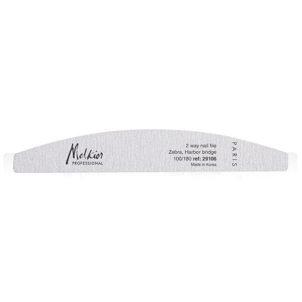 Melkior Professional Nail File Zebra 100/180  Pila Unghii 1 Bucată