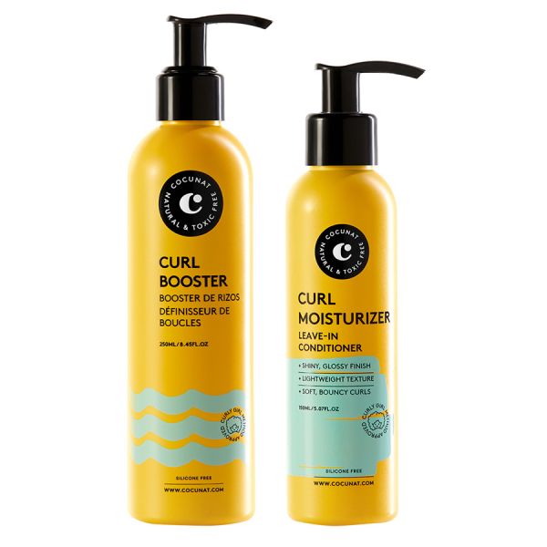 Cocunat Curl Booster & Curl Moisturizer Gift Set  Set Ingrijire 1 Bucată