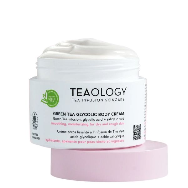Teaology Green Tea Glycolic Body Cream  Crema Corp 260 ml