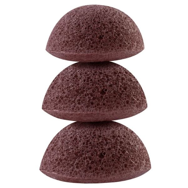 Luvia Cosmetics Konjac Schwamm Set - Red Clay  Burete 1 Bucată