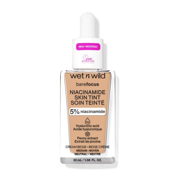 wet n wild Niacinamide Bare Focus Foundation Cream Beige Fond Ten 32 ml