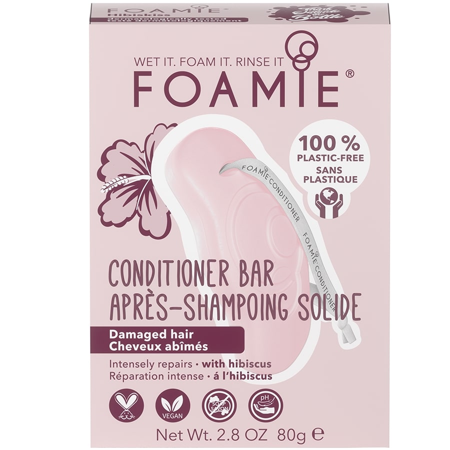 Foamie Hibiskiss Conditioner Bar For Damaged Hair  Balsam 80 g