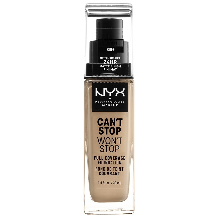NYX Professional Makeup Cant Stop Wont Stop 24h Foundation Buff Fond Ten 30 ml