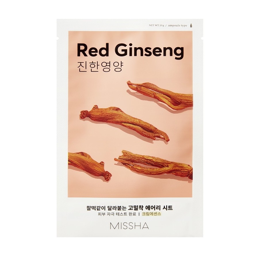 Missha Airy Fit Sheet Mask Red Ginseng  Masca Fata 19 g
