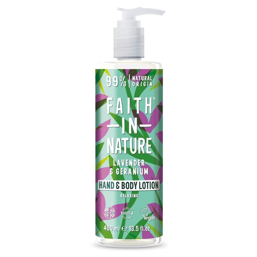 Faith in Nature Lavender & Geranium Hand & Body Lotion  Lotiune Corp 400 ml
