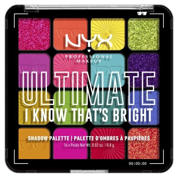 NYX Professional Makeup Ultimate Shadow Palette I Know That’s Bright  Paleta Machiaj 1 Bucată