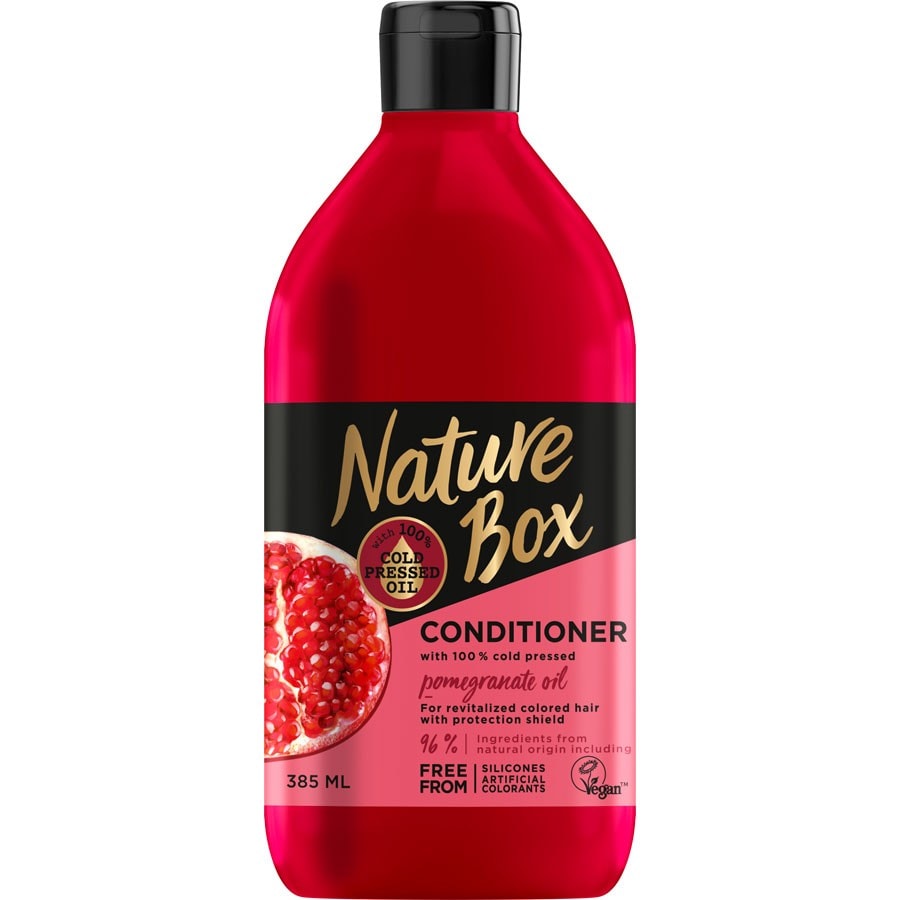 Nature Box Balsam Pentru Par Vopsit Cu Ulei De Rodie Presat La Rece  Balsam 385 ml