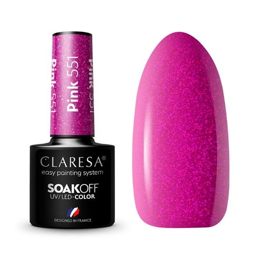 Claresa SoakOff UV/LED Color Pink  Lac Unghii 5 g
