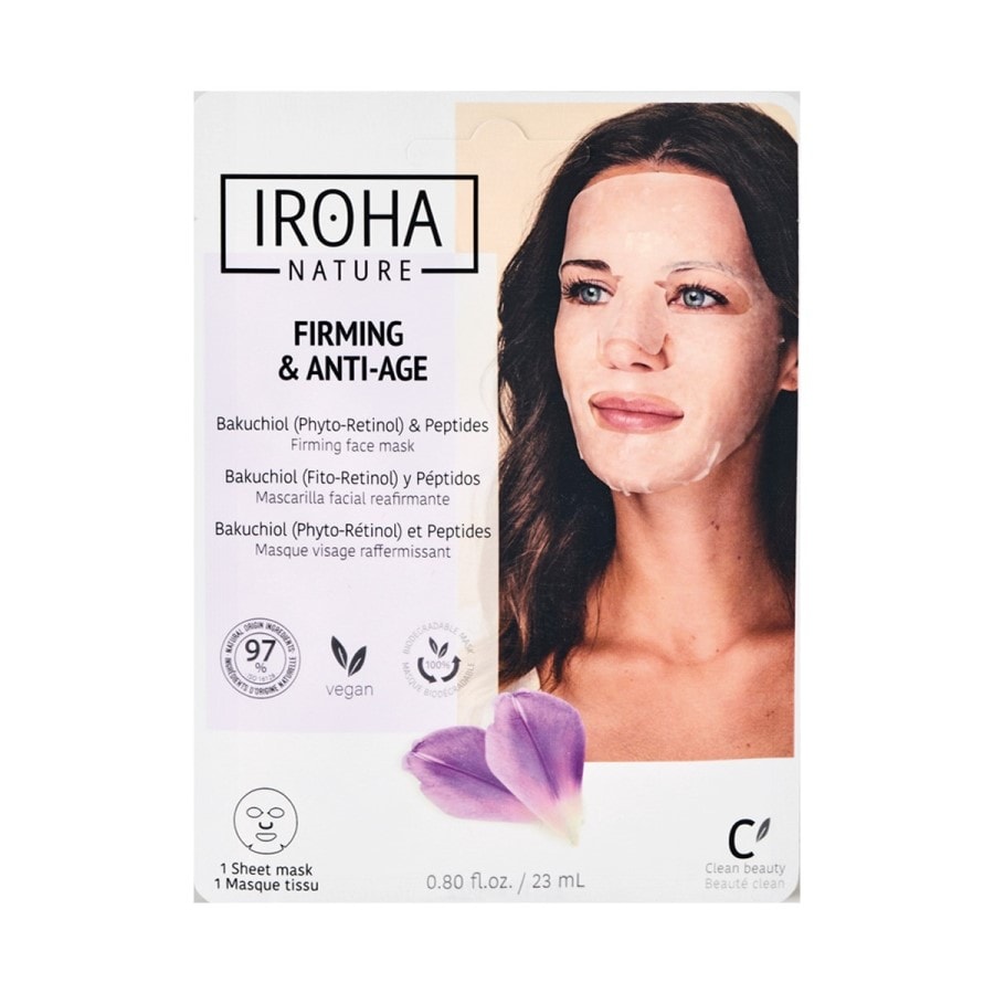Iroha Tissue Face Mask Firming & Anti-age Bakuchiol And Peptides  Masca 18 ml
