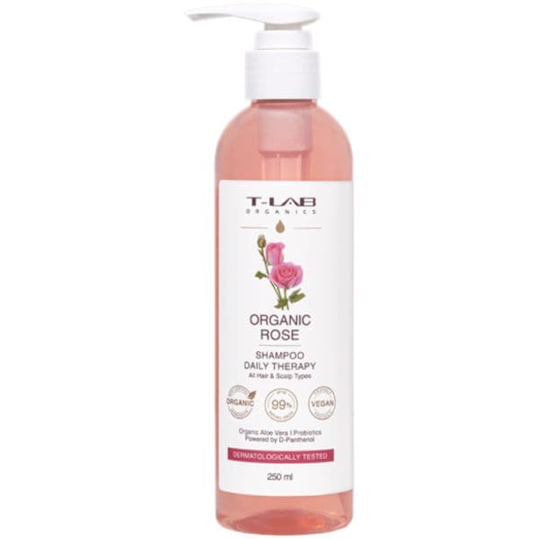 T-LAB Organics Organic Rose Daily Therapy Shampoo  Sampon 250 ml