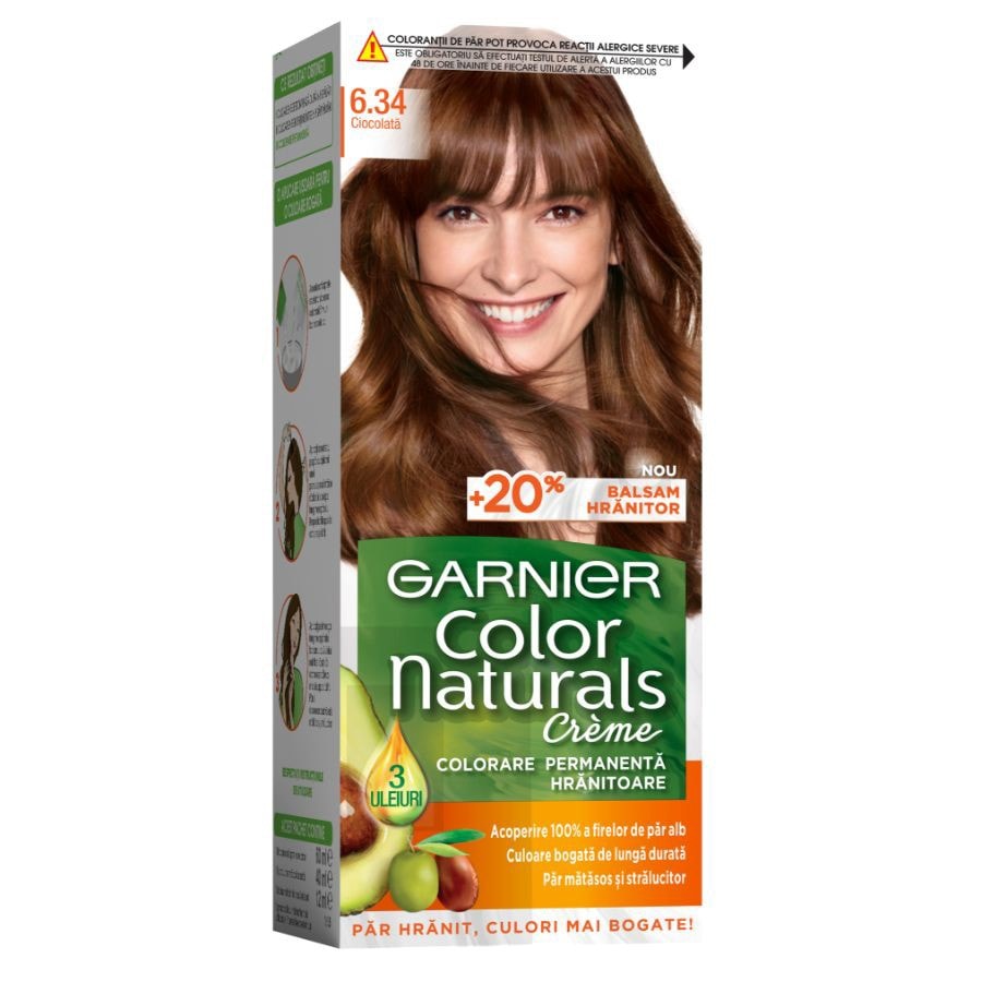 Garnier Color Naturals Vopsea De Par Permanenta .Ciocolata Vopsea Par 1 Bucată