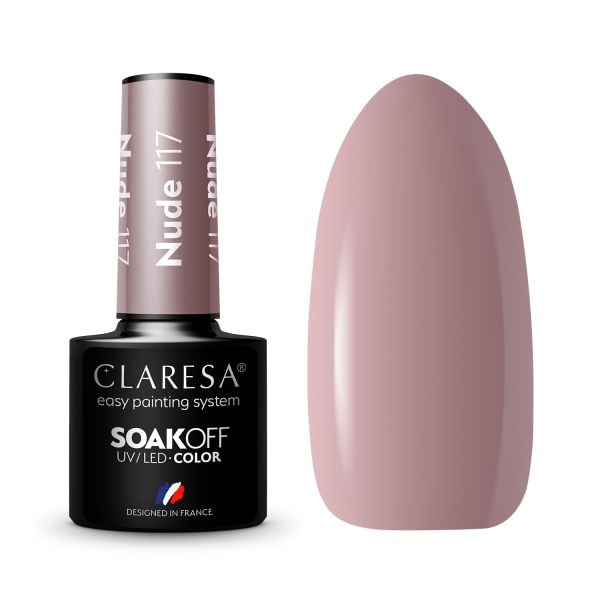 Claresa SoakOff UV/LED Color Nude  Lac Unghii 5 g