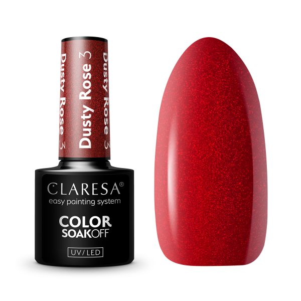 Claresa SoakOff UV/LED Color Dusty Rose  Lac Unghii 5 g