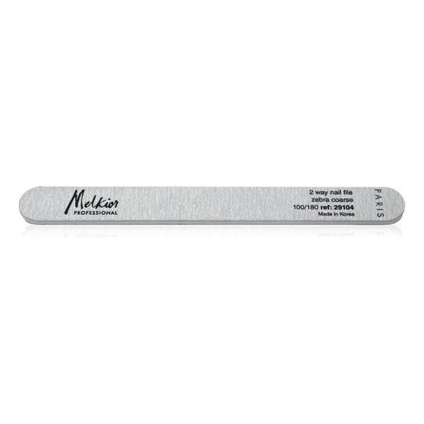 Melkior Professional Nail File Zebra Coarse 100/180  Pila Unghii 1 Bucată