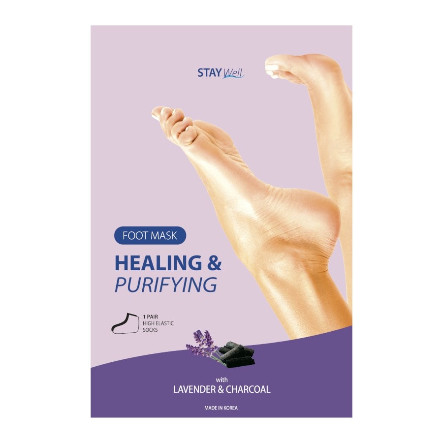 Stay Well Purifying Foot Mask Charcoal  Masca Picioare 34 g